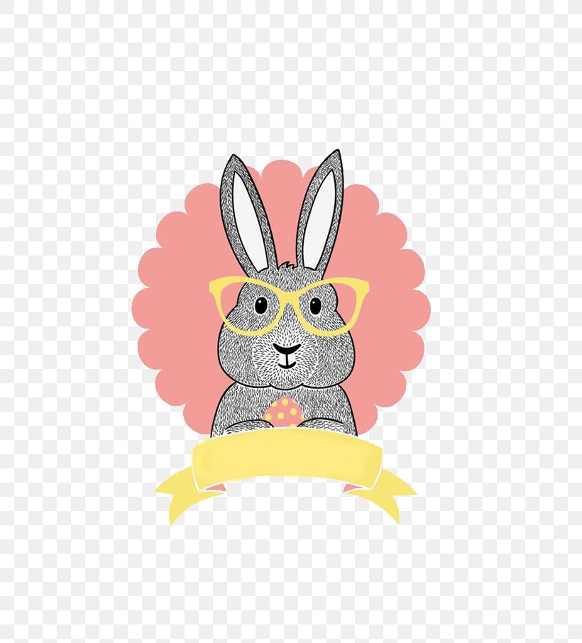 Easter Bunny Hipster Illustration, PNG, 723x906px, Easter Bunny, Cartoon, Christmas, Easter, Easter Egg Download Free