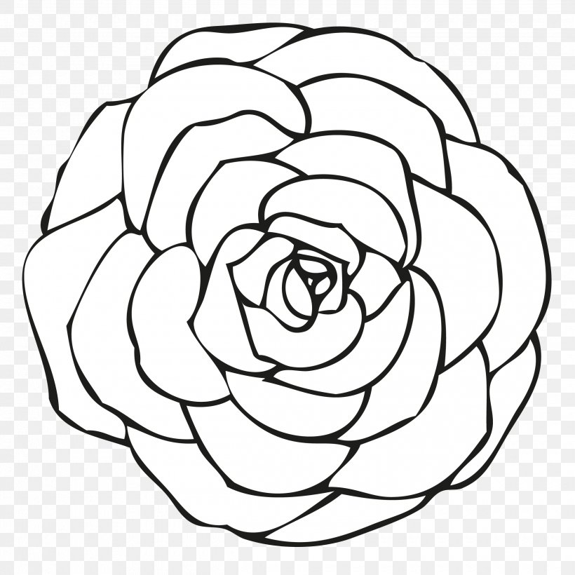 Coloring Book Rose Drawing Flower, PNG, 2480x2480px, Watercolor, Cartoon, Flower, Frame, Heart Download Free