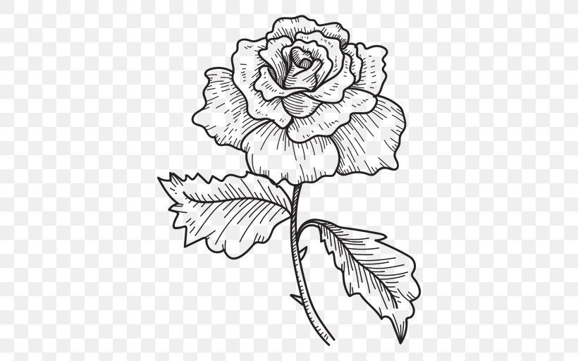 Flower Drawing Art, PNG, 512x512px, Flower, Art, Artwork, Black And White, Creative Arts Download Free