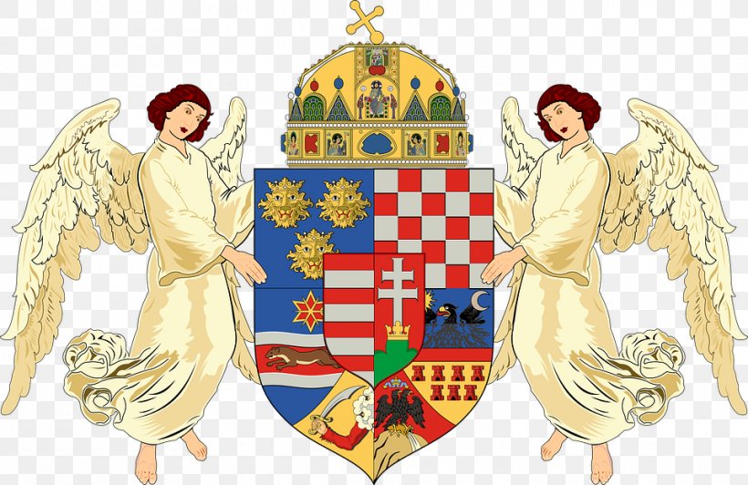 Kingdom Of Hungary Lands Of The Crown Of Saint Stephen Austro-Hungarian Compromise Of 1867 Coat Of Arms, PNG, 960x623px, Kingdom Of Hungary, Angel, Art, Austriahungary, Austrian Empire Download Free