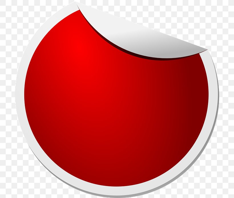 Red Circle, PNG, 717x693px, Sticker, Carmine, Label, Maroon, Material Property Download Free