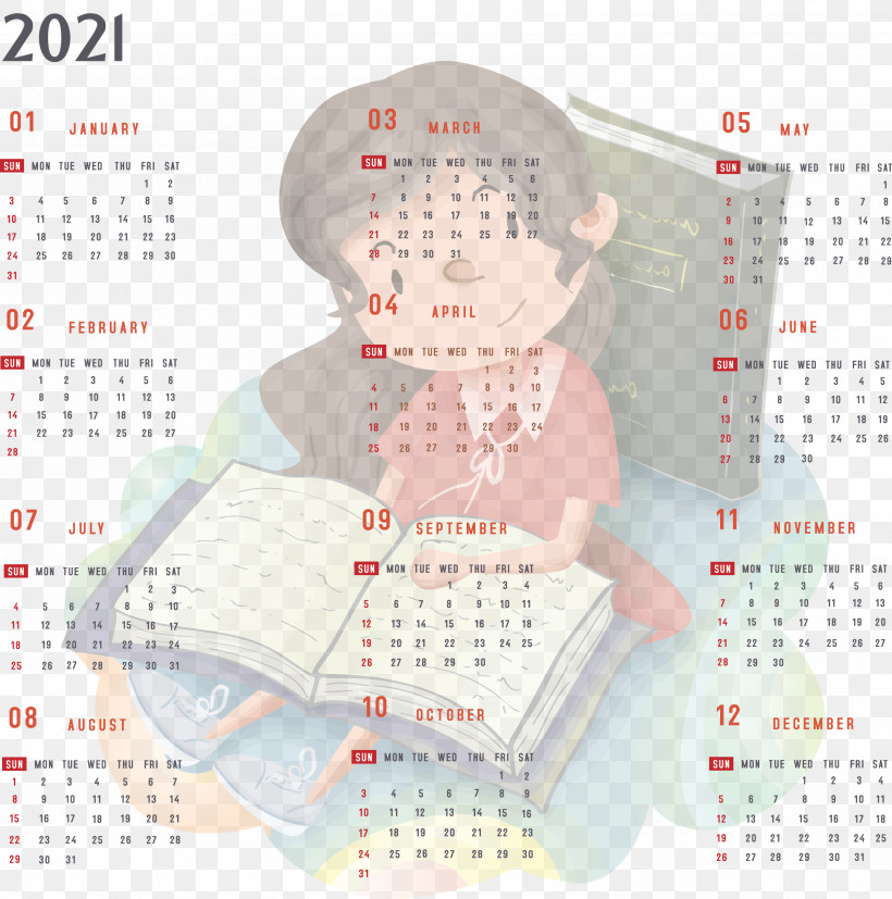 Year 2021 Calendar Printable 2021 Yearly Calendar 2021 Full Year Calendar, PNG, 2974x3000px, 2021 Calendar, Year 2021 Calendar, Calendar System, Meter Download Free