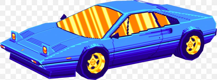 Car 1980s Video Game Low Poly Rendering, PNG, 1280x474px, 3d Computer Graphics, Car, Animation, Arcade Game, Automotive Design Download Free