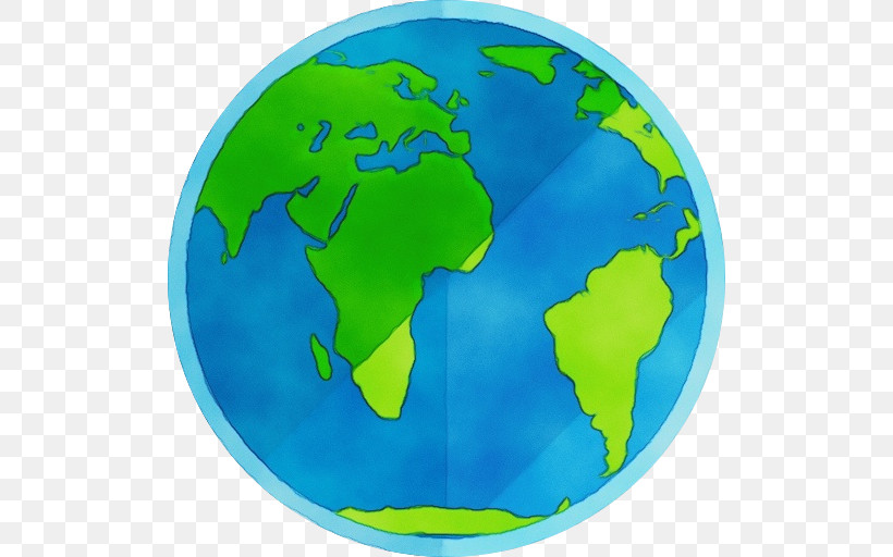 Green Earth Globe World Planet, PNG, 512x512px, Watercolor, Earth, Globe, Green, Interior Design Download Free