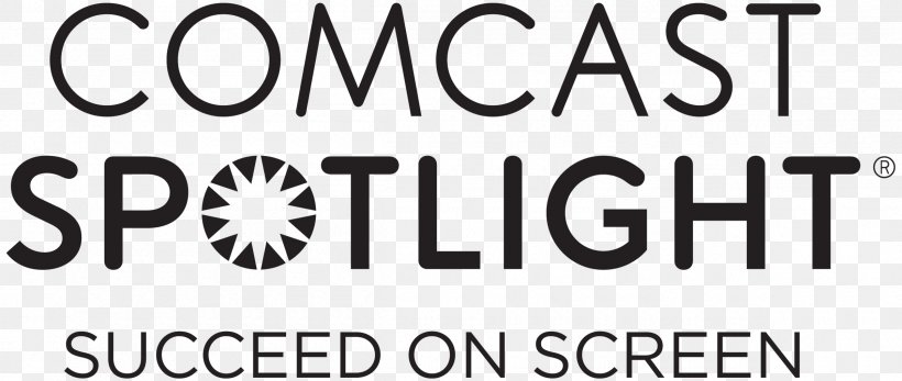 Comcast Spotlight United States Advertising Business, PNG, 2400x1016px, Comcast Spotlight, Advertising, Area, Black And White, Brand Download Free