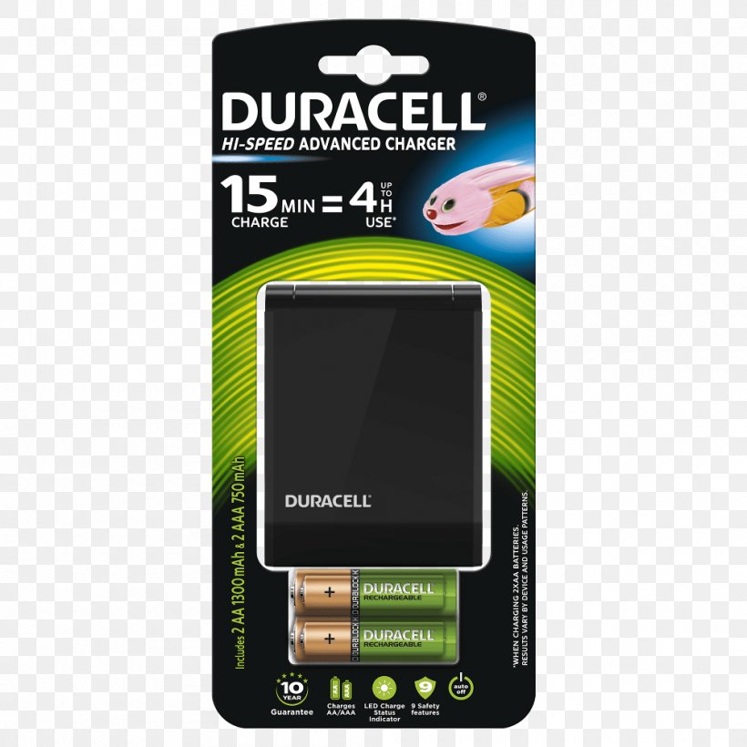 Battery Charger Duracell Electric Battery Rechargeable Battery AAA Battery, PNG, 1000x1000px, Battery Charger, Aaa Battery, Ampere Hour, Bose Soundlink, Duracell Download Free