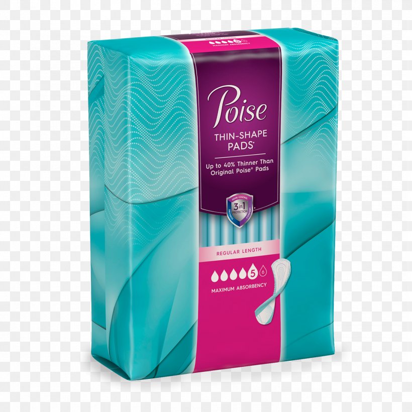 Incontinence Pad Poise Sanitary Napkin Urinary Incontinence Diaper, PNG, 1504x1504px, Incontinence Pad, Absorption, Aqua, Diaper, Kimberlyclark Download Free