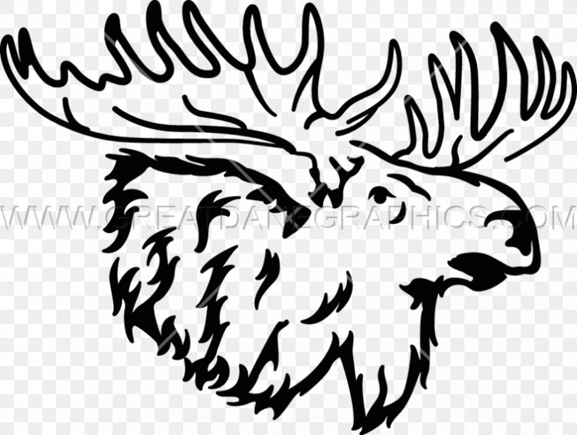 Moosehead Breweries Black And White Deer Clip Art, PNG, 825x622px, Moosehead Breweries, Antler, Art, Artwork, Beak Download Free