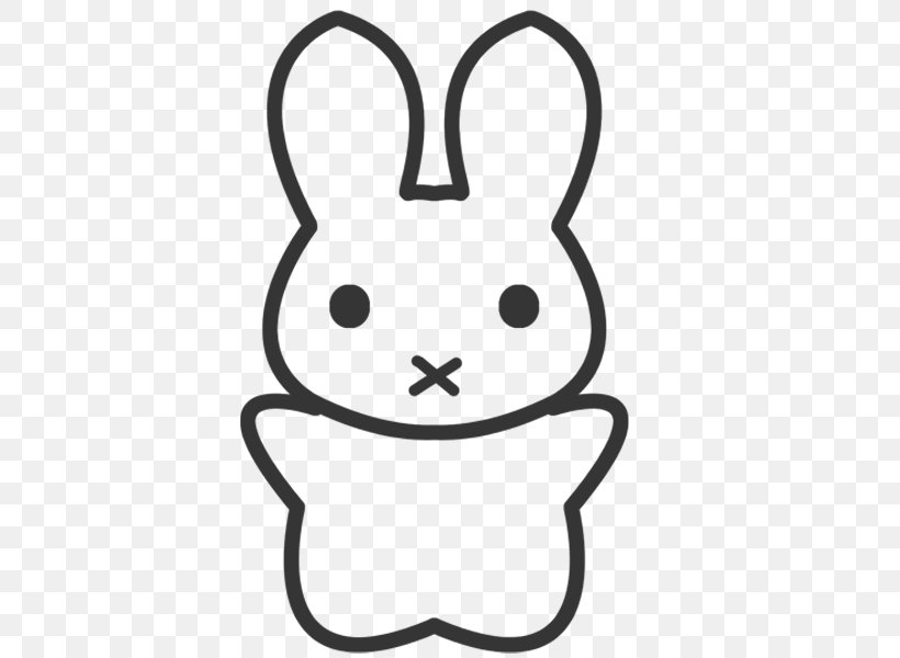 Rabbit Drawing Cartoon, PNG, 600x600px, Rabbit, Area, Black And White,  Cartoon, Drawing Download Free