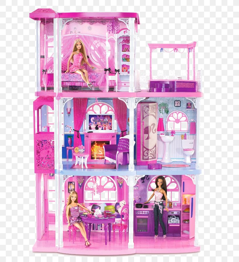 barbie doll and doll house
