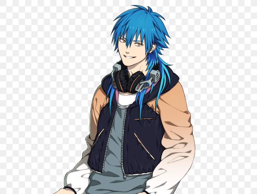 Dramatical Murder Cosplay Blue, PNG, 500x620px, Watercolor, Cartoon, Flower, Frame, Heart Download Free