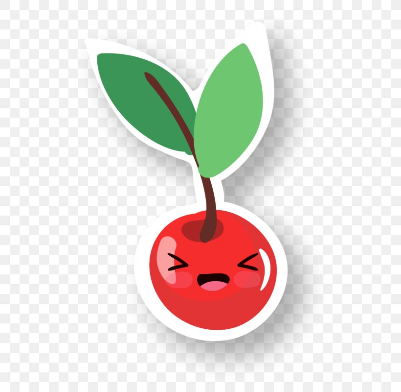 Sticker Cherry, PNG, 800x800px, Sticker, Cherry, Drawing, Fruit, Leaf Download Free