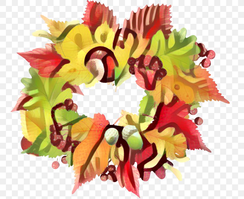 Wreath Clip Art Image Vector Graphics, PNG, 749x669px, Wreath, Art, Autumn, Christmas Day, Fall Leaves Wreath Download Free