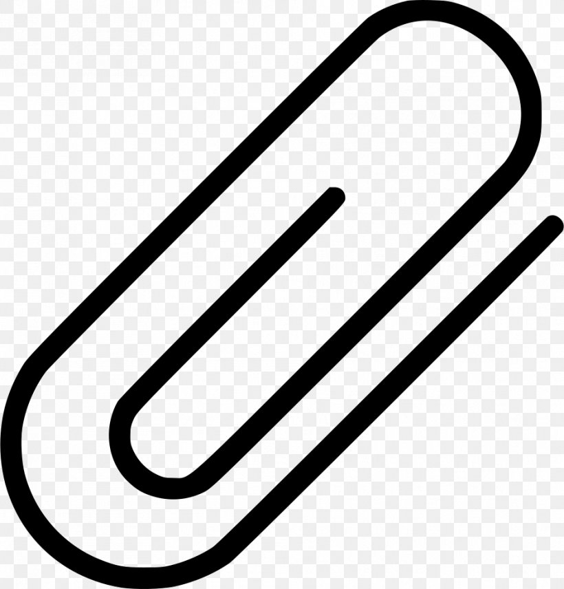 Download, PNG, 938x980px, Email Attachment, Area, Black And White, Logo, Paper Clip Download Free