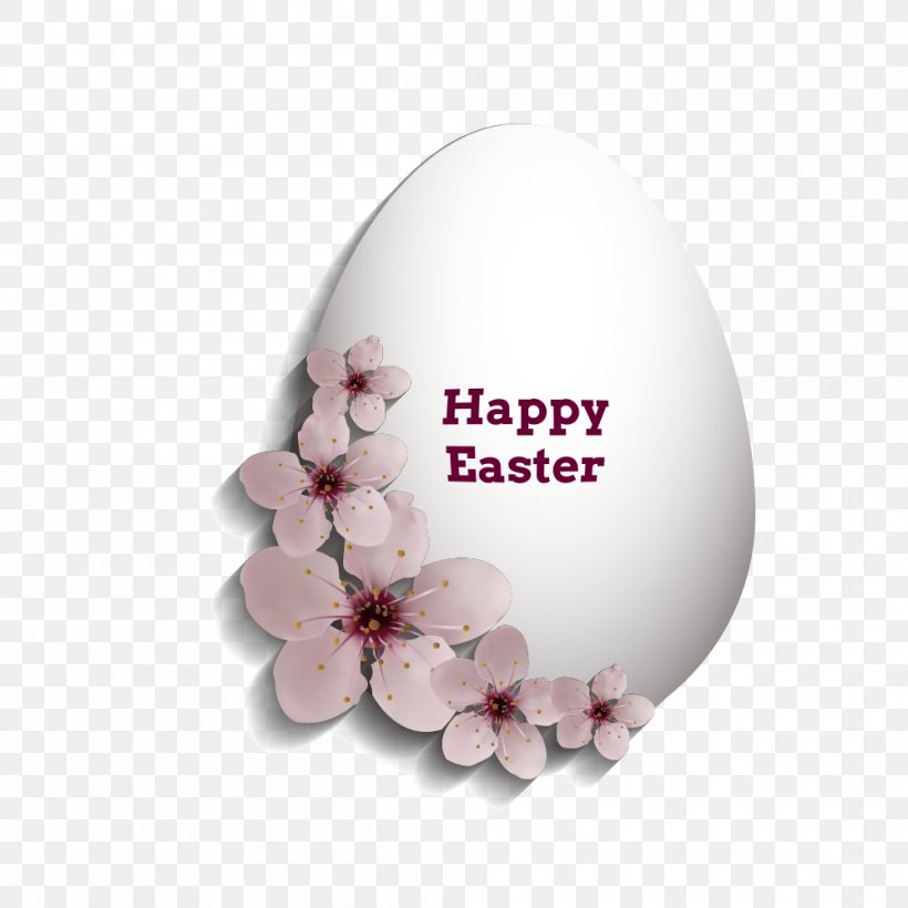 Euclidean Vector Easter Adobe Illustrator, PNG, 1000x1000px, Easter, Blossom, Cherry Blossom, Easter Basket, Easter Egg Download Free