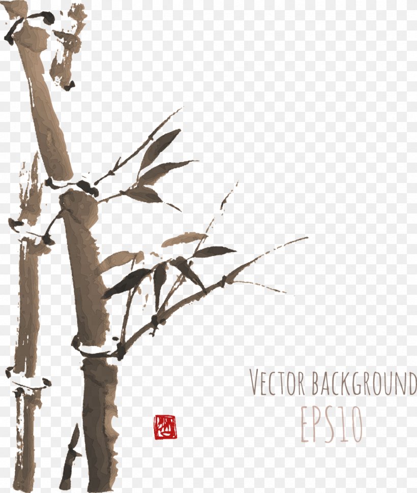 Japanese Painting Ink Wash Painting, PNG, 1069x1265px, Japan, Bamboo, Branch, Chinese Painting, Drawing Download Free