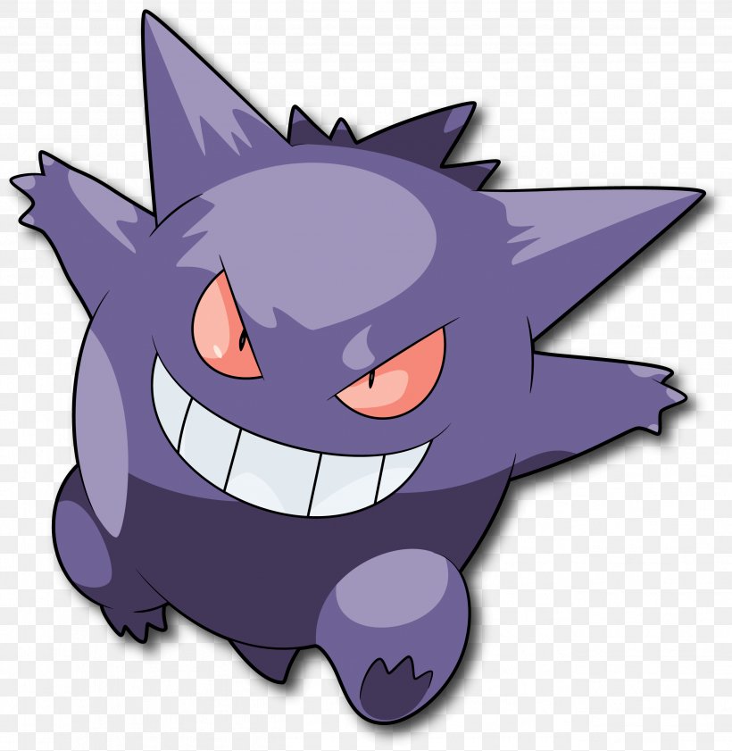 Pokémon Sun And Moon Pokémon FireRed And LeafGreen Gengar Haunter, PNG, 2602x2670px, Gengar, Cartoon, Fictional Character, Gastly, Ghost Download Free