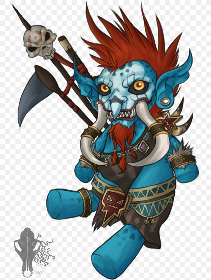 World Of Warcraft: Legion Vol'jin Troll Fan Art, PNG, 733x1089px, Watercolor, Cartoon, Flower, Frame, Heart Download Free