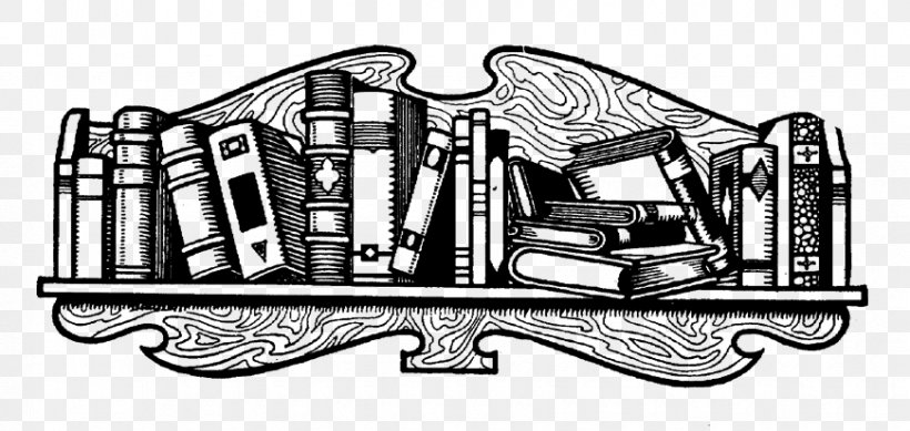 Bookcase Shelf Book Review Clip Art Png 870x413px Bookcase Art Bibliography Black And White Book Download