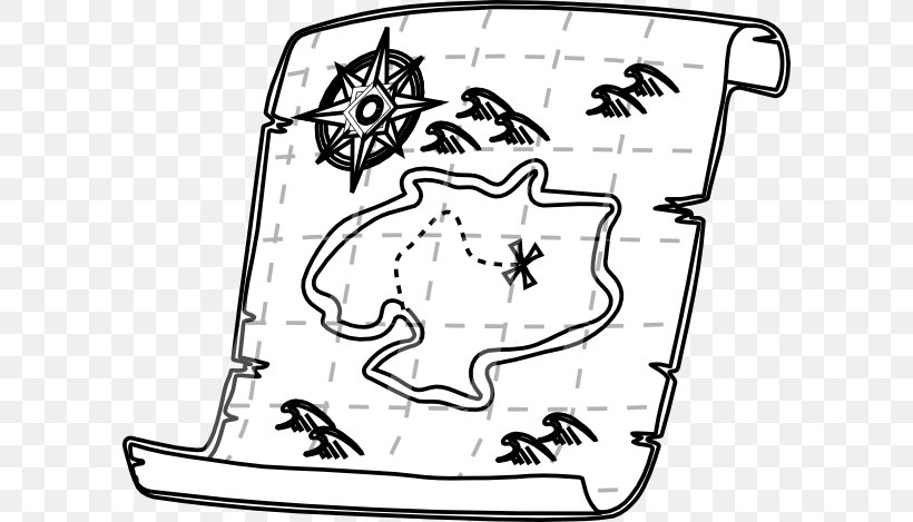 Treasure Map Clip Art, PNG, 600x469px, Treasure Map, Area, Art, Auto Part, Black Download Free