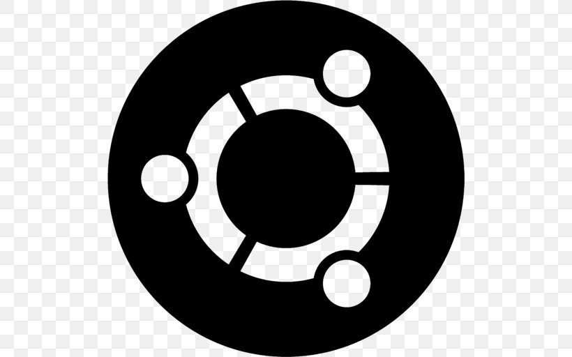 Ubuntu Server Edition GNOME Shell Desktop Environment, PNG, 512x512px, Ubuntu, Black And White, Canonical, Desktop Environment, Free And Opensource Software Download Free