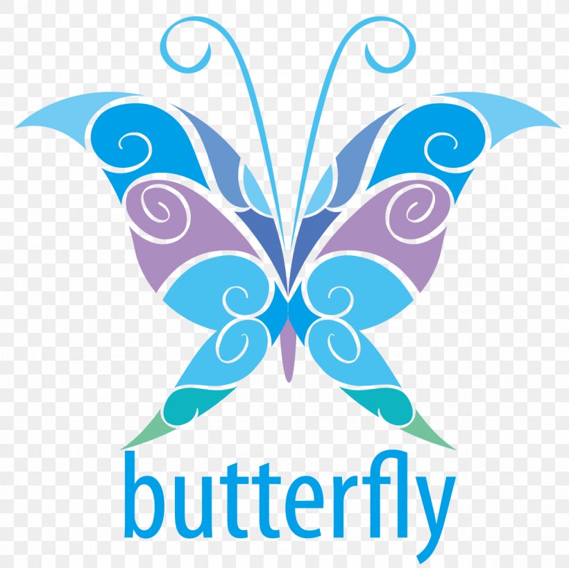 Butterfly Logo Euclidean Vector Illustration, PNG, 1181x1181px, Butterfly, Artwork, Butterflies And Moths, Cartoon, Insect Download Free