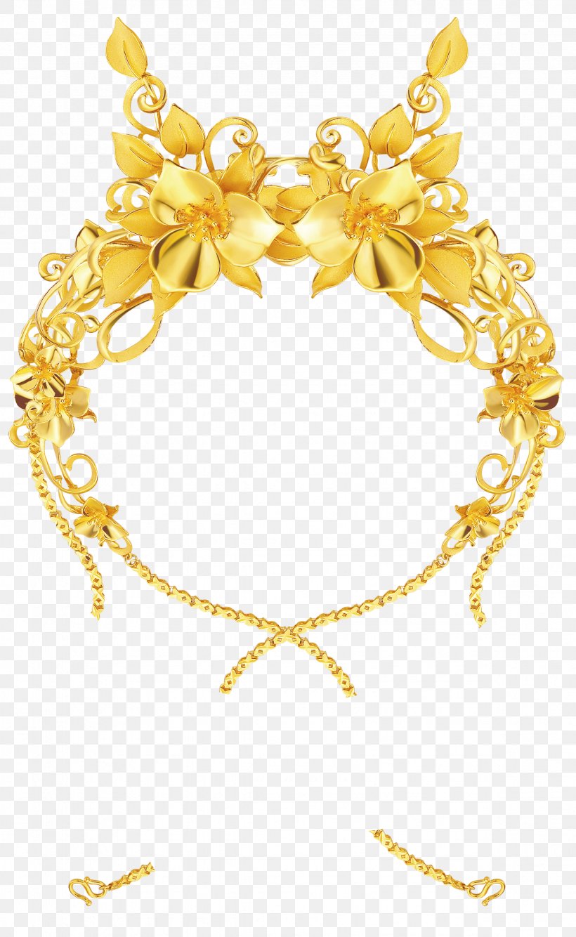 Gold Necklace Flower Euclidean Vector, PNG, 2362x3844px, Gold, Chemical Element, Flower, Gratis, Necklace Download Free