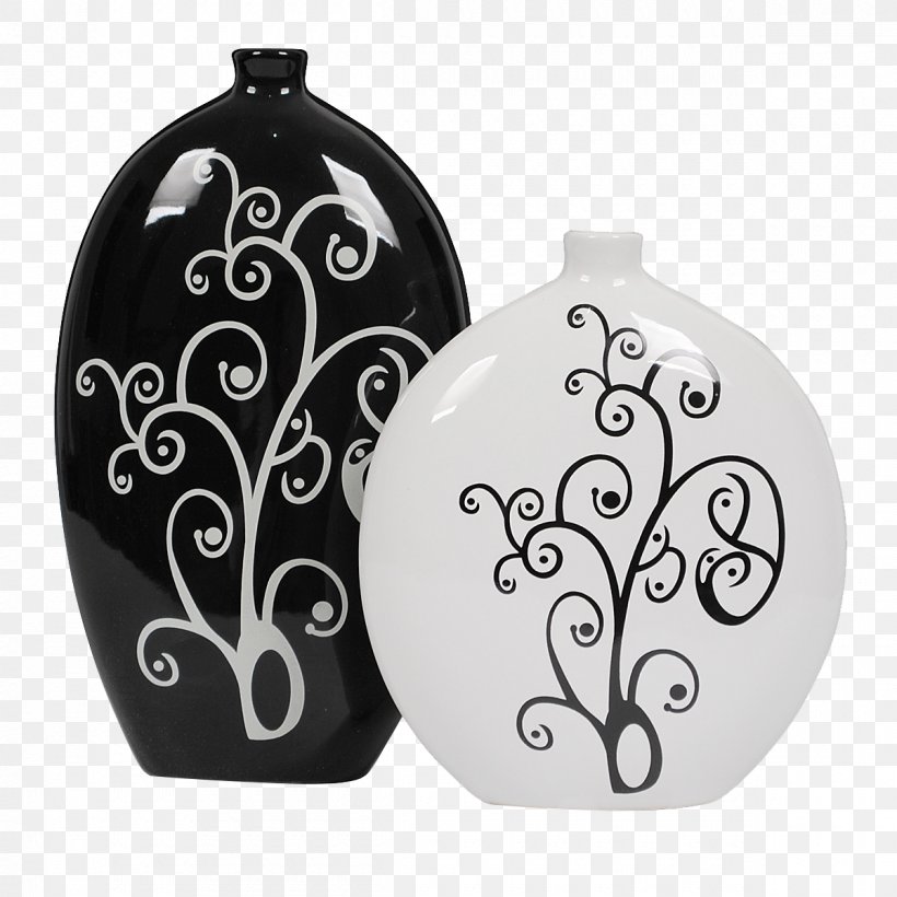 Vase Ceramic Porcelain Decorative Arts Handicraft, PNG, 1200x1200px, Vase, Art, Black And White, Ceramic, Color Download Free