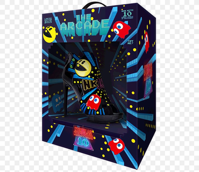 Video Game Pac-Man Space Invaders Nicholas Kirkwood Arcade Game, PNG, 610x707px, Video Game, Arcade Game, Court Shoe, Designer, Fashion Download Free