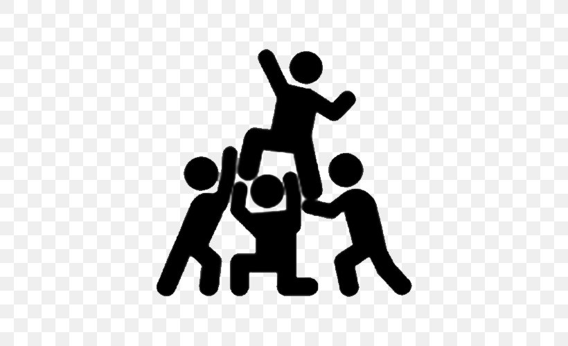 Teamwork Clip Art, PNG, 500x500px, Teamwork, Area, Black And White, Communication, Computer Download Free