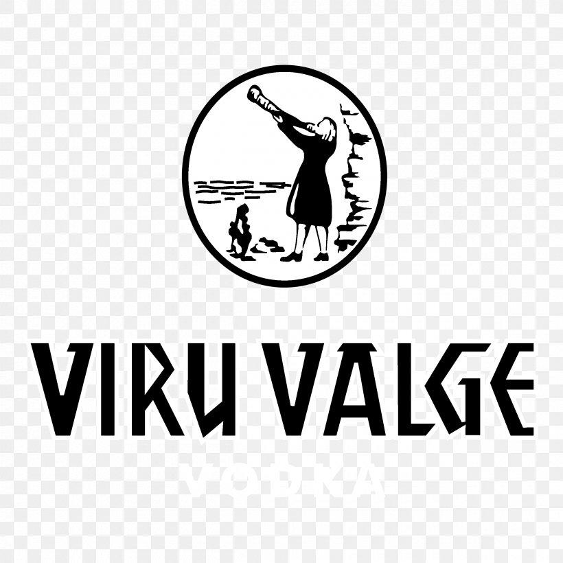 Logo Viru Valge White Vodka Vector Graphics, PNG, 2400x2400px, Logo, Area, Artwork, Black, Black And White Download Free