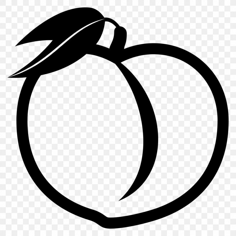 Peach Black And White Clip Art, PNG, 1024x1024px, Peach, Artwork, Black, Black And White, Blue Download Free