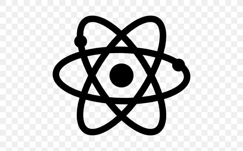 Atom, PNG, 512x512px, Atom, Area, Atomic Nucleus, Atomic Physics, Black And White Download Free