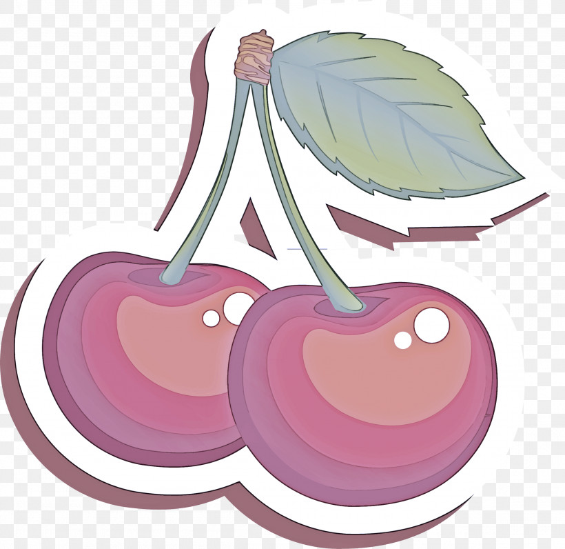 Cartoon Cherry Leaf Plant Heart, PNG, 2305x2240px, Cartoon, Branch, Cherry, Fruit, Heart Download Free