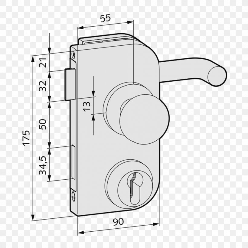 Door Handle Drawing Lock, PNG, 1000x1000px, Door Handle, Black And White, Diagram, Door, Drawing Download Free