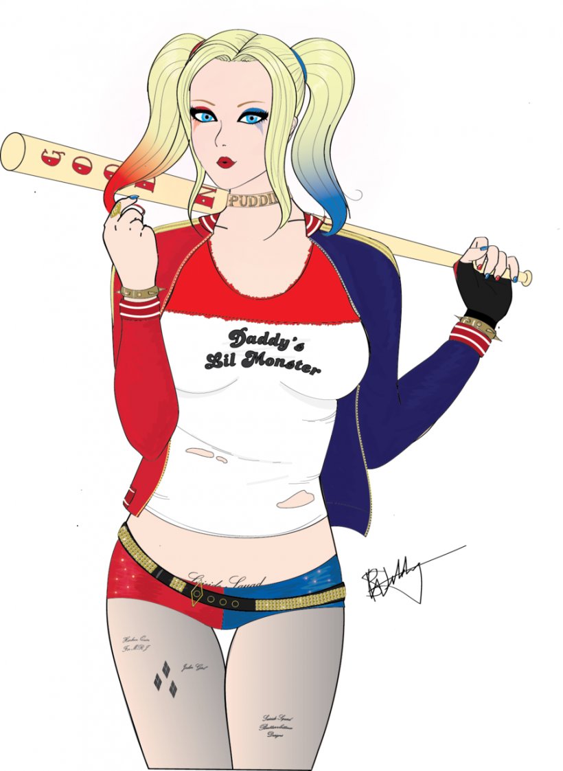 Margot Robbie Harley Quinn Suicide Squad Drawing Cartoon, PNG, 900x1232px, Watercolor, Cartoon, Flower, Frame, Heart Download Free