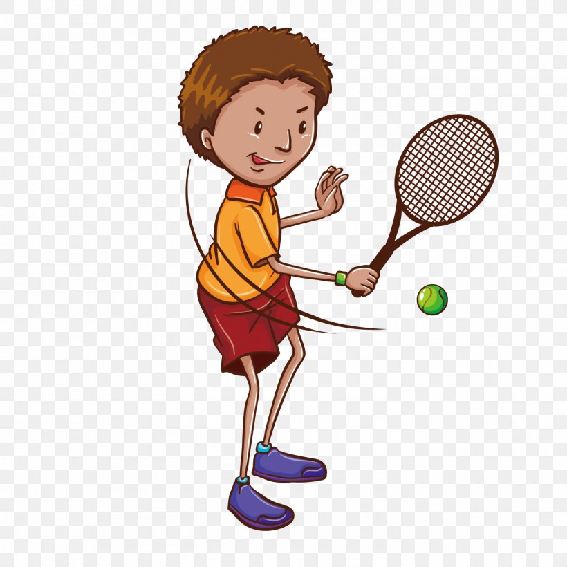 Tennis Player Drawing Illustration, PNG, 1500x1500px, Tennis, Ball, Boy, Cartoon, Child Download Free