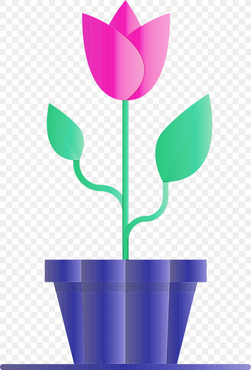 Flowerpot Tulip Plant Flower Plant Stem, PNG, 2032x3000px, Ecology, Flower, Flowerpot, Paint, Plant Download Free