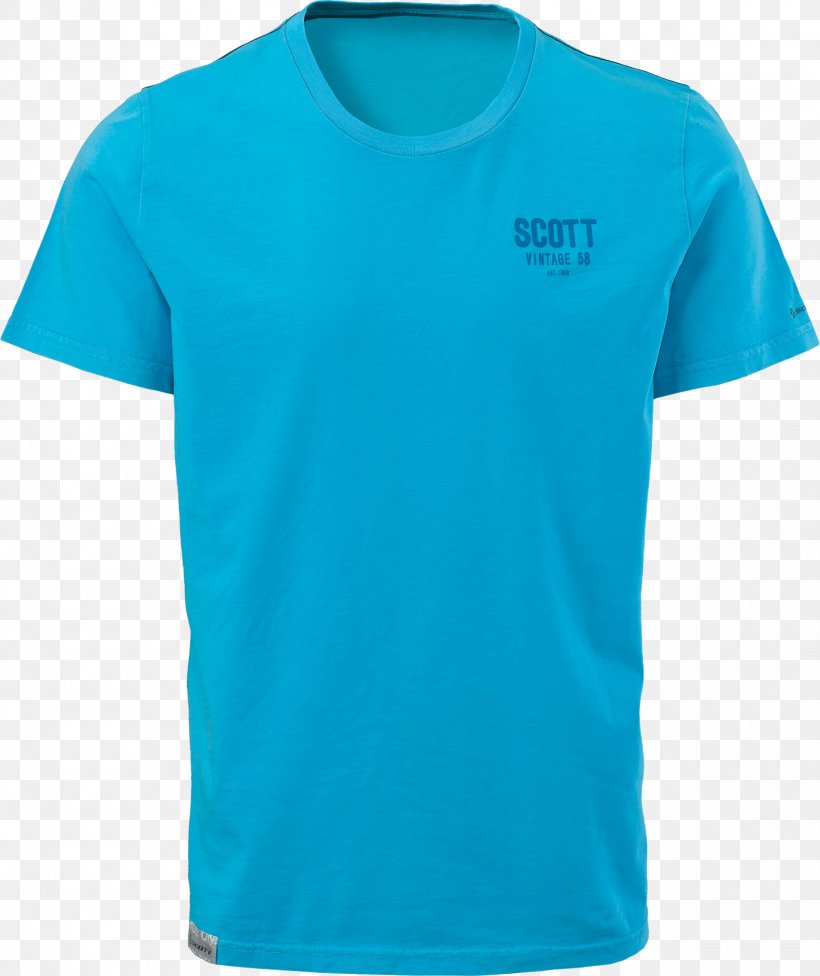 T-shirt Sleeve Crew Neck Neckline, PNG, 1680x2000px, T Shirt, Active Shirt, Aqua, Azure, Blue Download Free