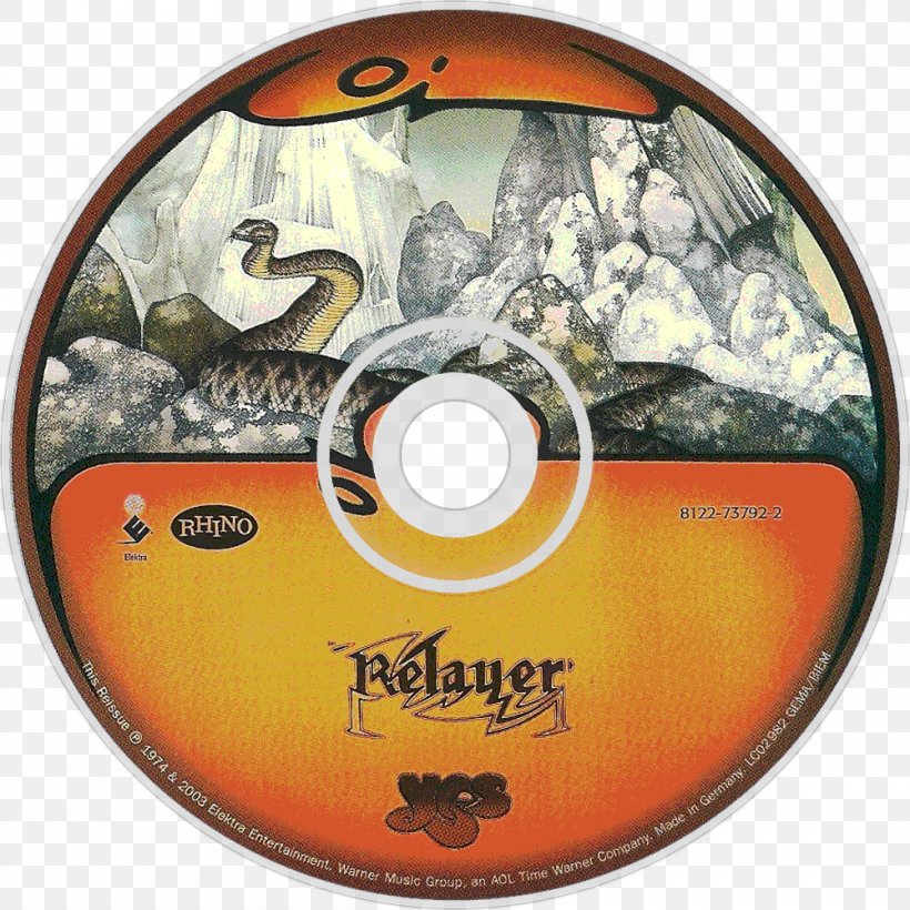 Relayer Compact Disc Album Cover Yes, PNG, 1000x1000px, Watercolor, Cartoon, Flower, Frame, Heart Download Free