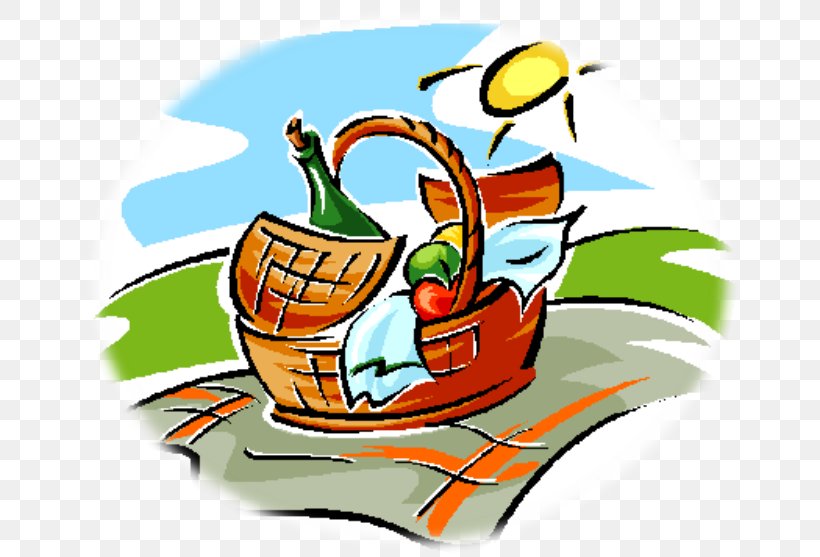 Picnic Baskets Barbecue Clip Art, PNG, 664x557px, Picnic, Art, Artwork, Barbecue, Basket Download Free