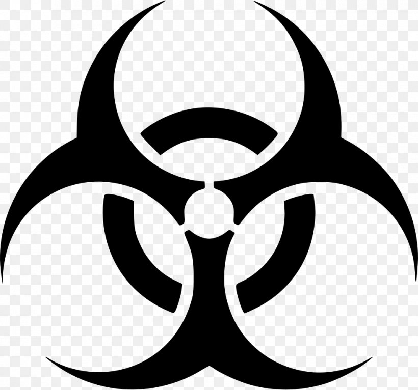 Biological Hazard Clip Art, PNG, 980x916px, Biological Hazard, Artwork, Black And White, Dangerous Goods, Hazard Download Free