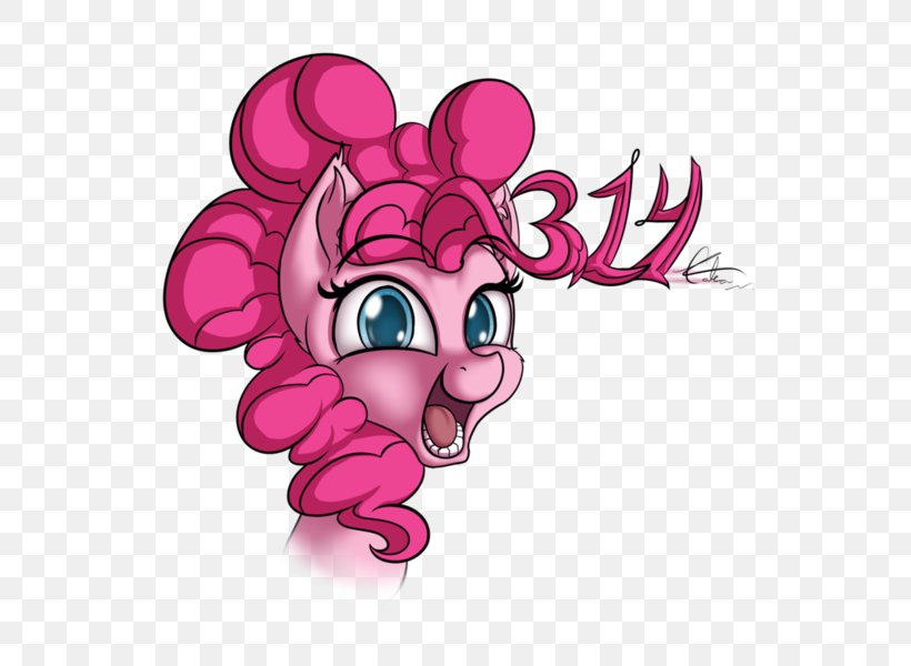 Pinkie Pie Pi Day Art Number, PNG, 600x600px, Watercolor, Cartoon, Flower, Frame, Heart Download Free