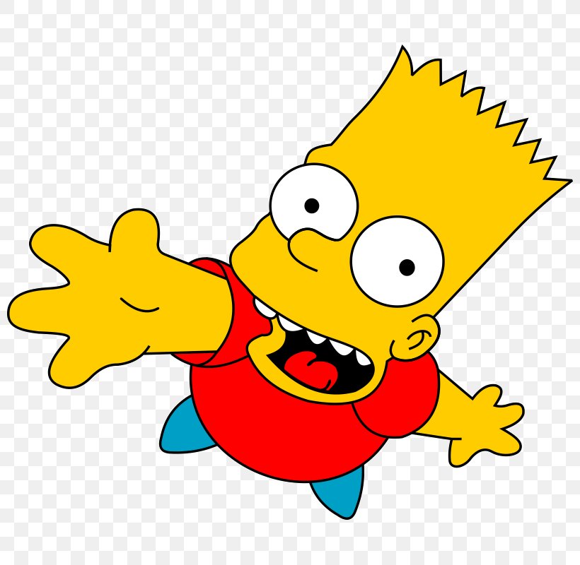 Bart Simpson Homer Simpson Marge Simpson Vector Graphics Lisa Simpson, PNG, 800x800px, Bart Simpson, Area, Art, Artwork, Beak Download Free