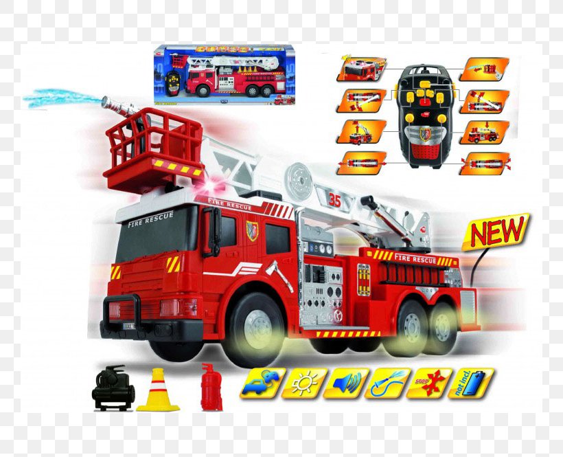 Fire Engine Fire Department Toy Simba Dickie Group Model Car, PNG, 760x665px, Fire Engine, Car, Child, Emergency, Emergency Service Download Free