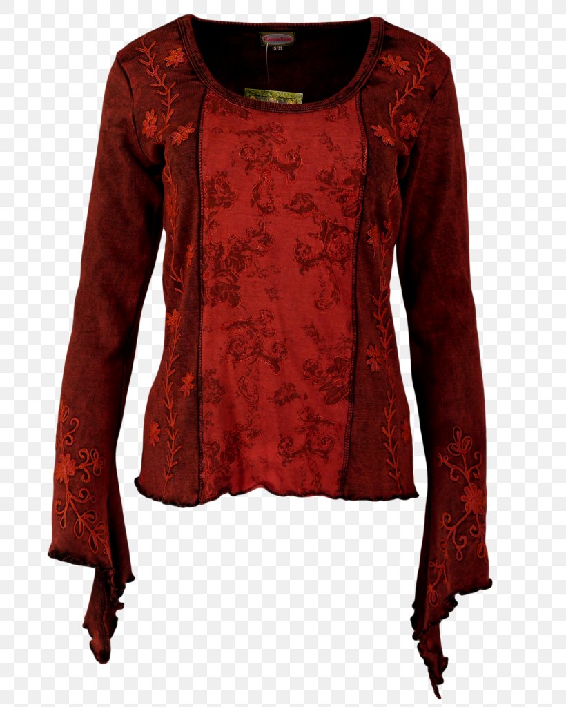 Blouse Long-sleeved T-shirt Maroon, PNG, 768x1024px, Blouse, Clothing, Long Sleeved T Shirt, Longsleeved Tshirt, Maroon Download Free
