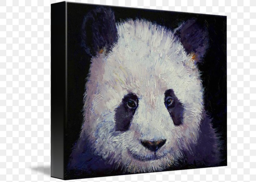 Giant Panda Canvas Print Painting Printmaking, PNG, 650x584px, Giant Panda, Art, Artist, Bear, Canvas Download Free