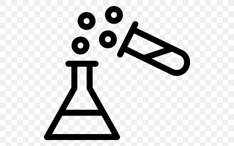 Laboratory Flasks Experiment Chemistry, PNG, 512x512px, Laboratory Flasks, Area, Black And White, Chemistry, Education Download Free