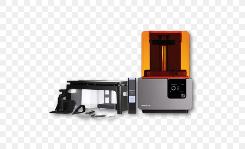 Stereolithography 3D Printing Formlabs Form 2 SLA 3D Printer, PNG, 500x500px, 3d Printing, Stereolithography, Ciljno Nalaganje, Digital Light Processing, Electronic Device Download Free