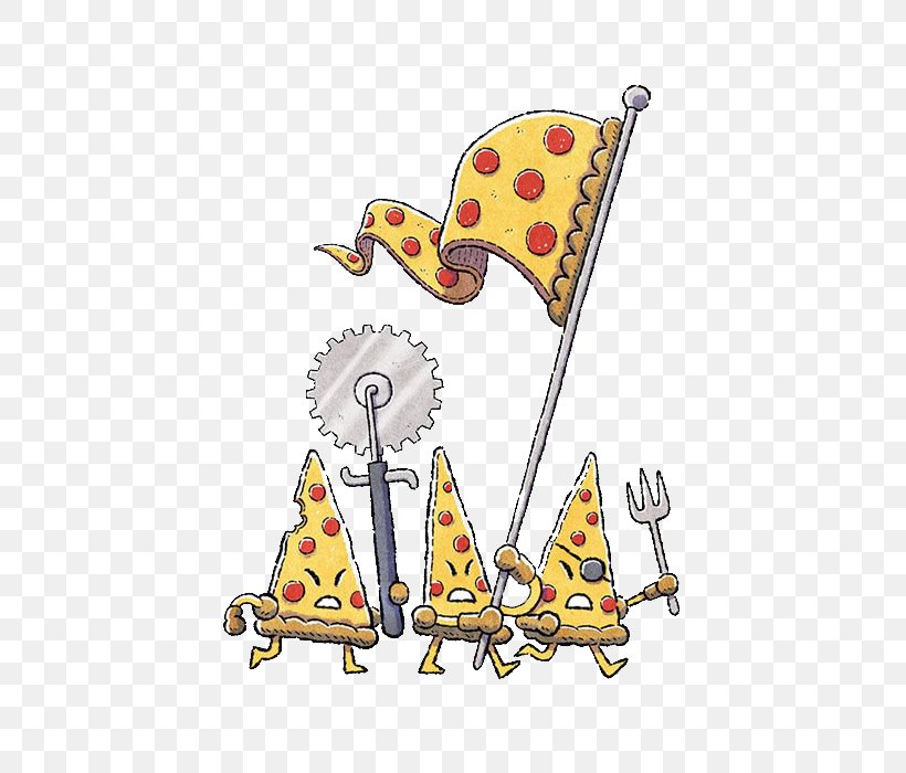 Pizza Pizza Hot Dog Sausage Junk Food, PNG, 500x700px, Pizza, Area, Art, Cartoon, Culinary Art Download Free